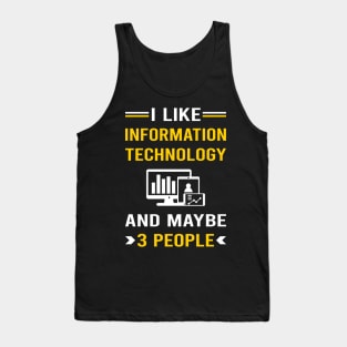 3 People Information Technology Tank Top